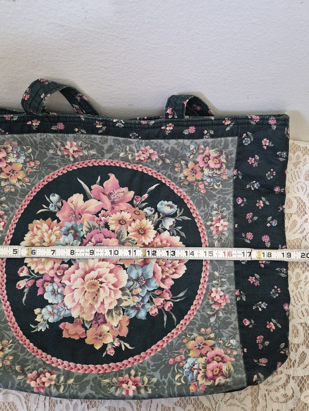 Floral Fabric Tote - Picture 5 of 9